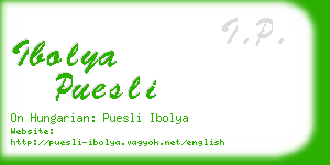ibolya puesli business card